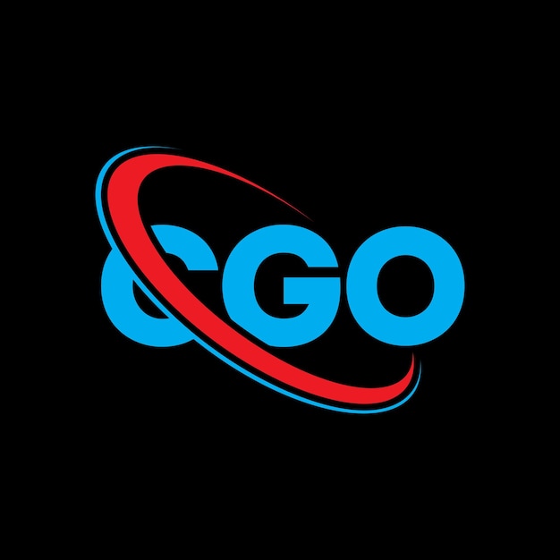 CGO 로고 CGO 글자 CGO 글자의 로고 디자인 이니셜 CBO 로고 원과 대문자 모노그램 로고 CBO 타이포그래피 기술 비즈니스 및 부동산 브랜드