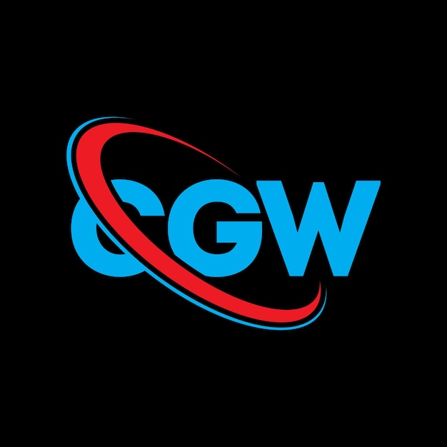 Vector cgw logo cgw letter cgw letter logo design initials cgw logo linked with circle and uppercase monogram logo cgw typography for technology business and real estate brand