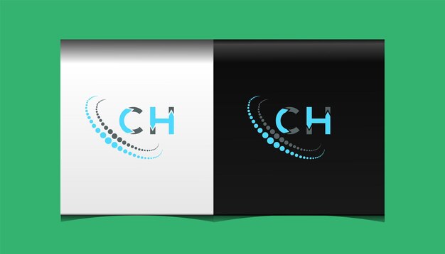 CH eerste moderne logo ontwerp vector pictogrammalplaatje