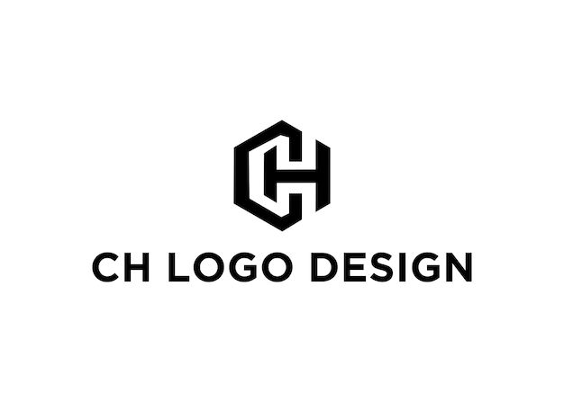 Vector ch logo design vector illustration