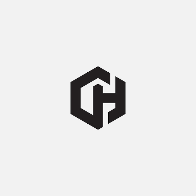 CH Logo Monogram Icon Vector element.