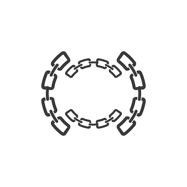 Цепной бизнес корпоративный абстрактный векторный логотип единства
