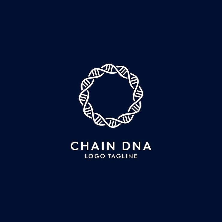 Vector chain dna modern logo
