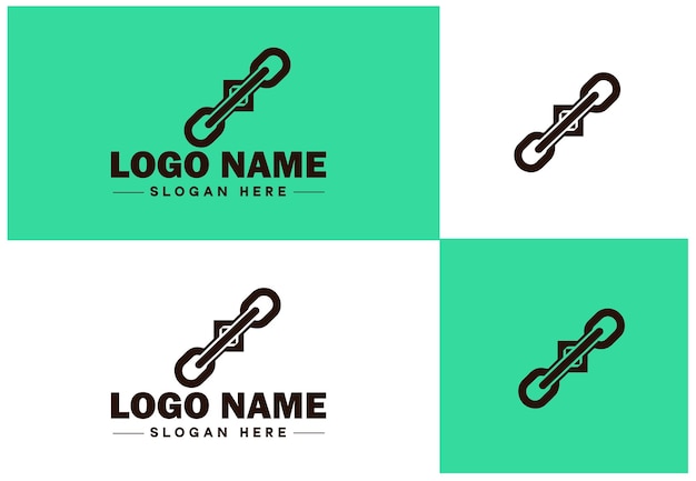 Vector chain icon logo vector art graphics for business brand app icon chain logo template