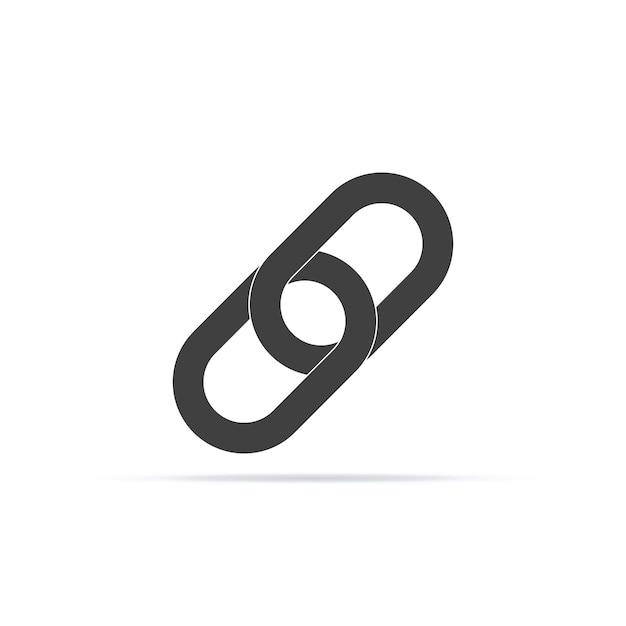 Chain Link icon vector attachment link unlink symbol