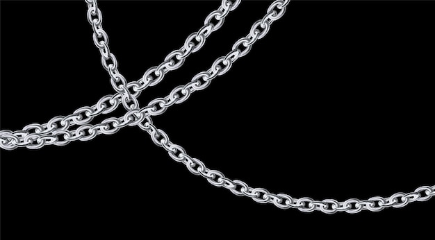 A chain with a black background and the word chain on it.