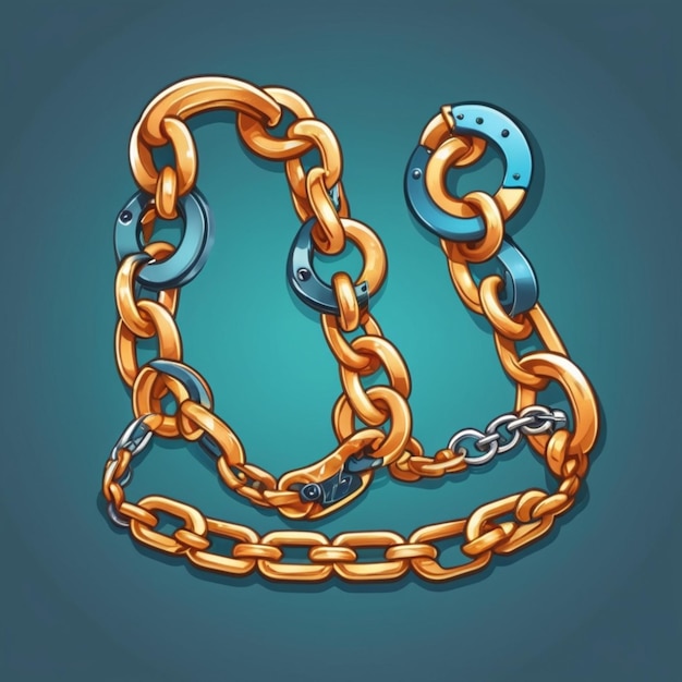 Vector chains and shackles vector background