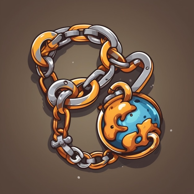 Vector chains and shackles vector background