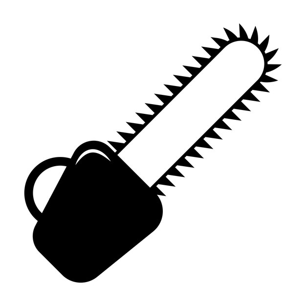 Vector chainsaw icon vector