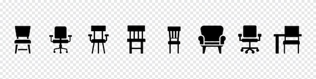 Икона стула или икона офисного стула