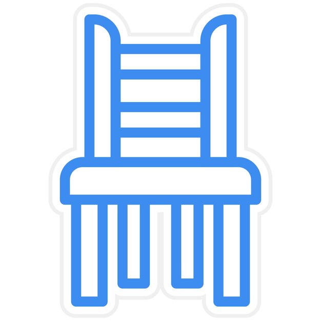 Vector chair icon style