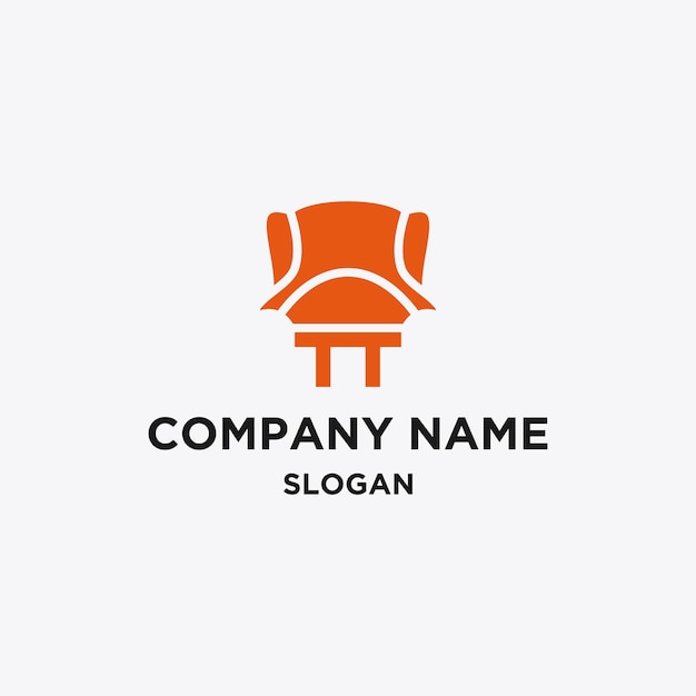 Vector chair logo icon design template