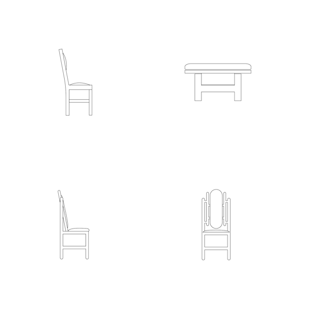 Vettore sedia logo
