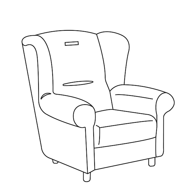 Chair vector design for house decoration 3d illustration home furniture