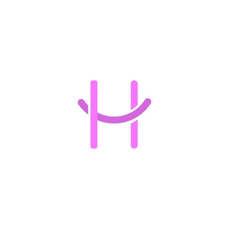 Vector 의자 벡터 로고 가구 로고 h 문자 기호 인테리어 로고 최소 라인 문자 초기 h 로고