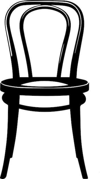 Chair vector silhouette illustration 4