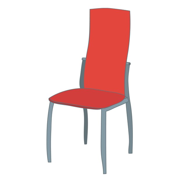 Vector chair on white background