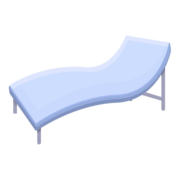 Icona chaise longue cartoon di chaise longue icona vettoriale per il web design isolato su sfondo bianco