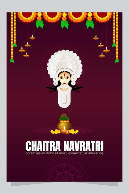 Chaitra navratri è una festa indù celebrata per nove giorni nel mese lunare indù di chaitr