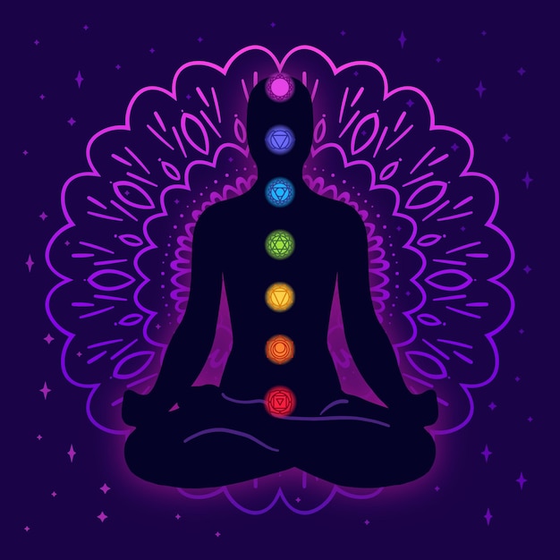 chakras concept illustration