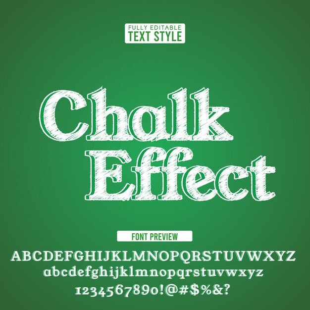 Chalk text font alphabet scribble rough hand drawn on green board.