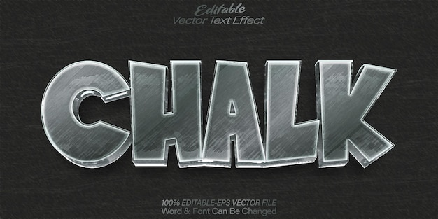 Vettore chalk vector text effect editable alphabet chalkboard scuola student blackboard