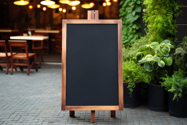 Vector chalkboard mockup