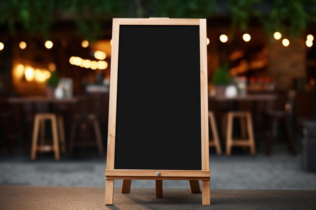 Vector chalkboard mockup