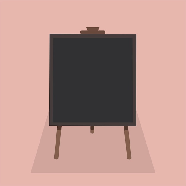 Chalkboard Vector Flat Illustration