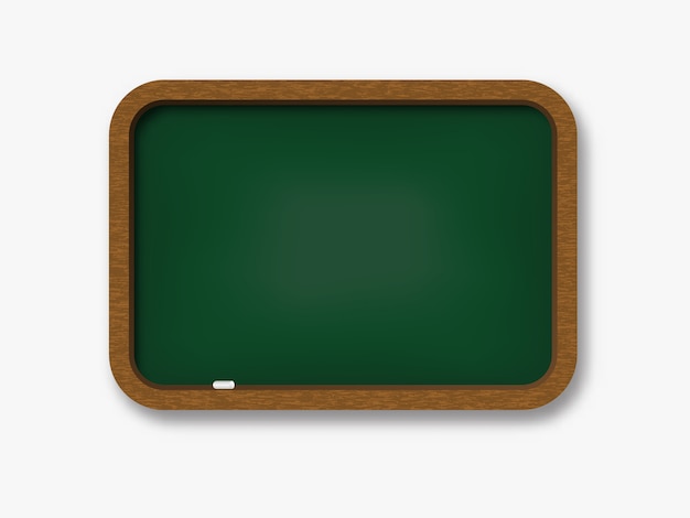 Chalkboard wooden realistic . 