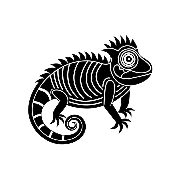 Vector chameleon graphic vector eps