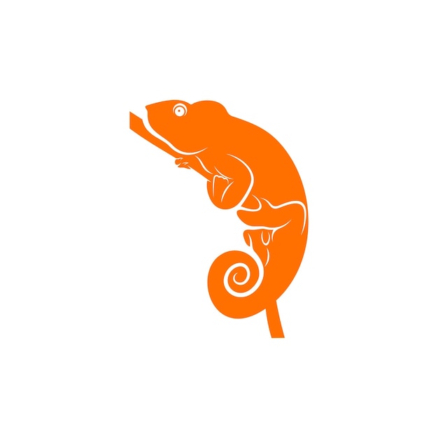 Chameleon logo design vector Icon Symbol Template Illustration