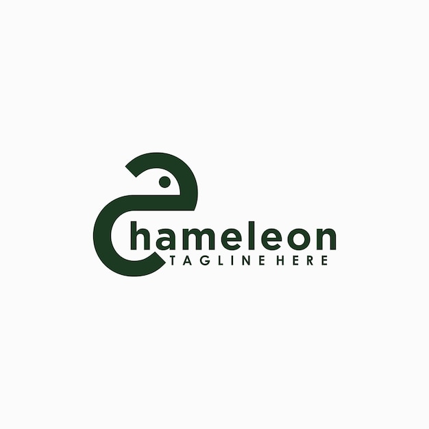 Chameleon logo design with modern concept