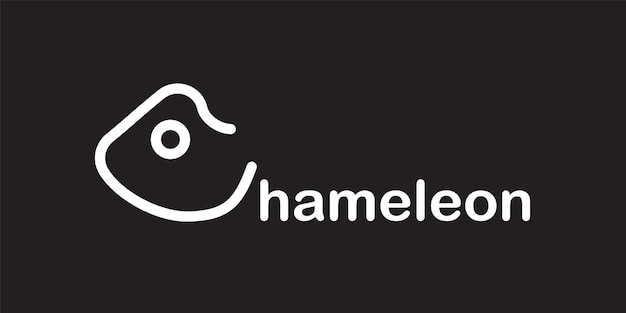 Vettore design del logo di chameleon