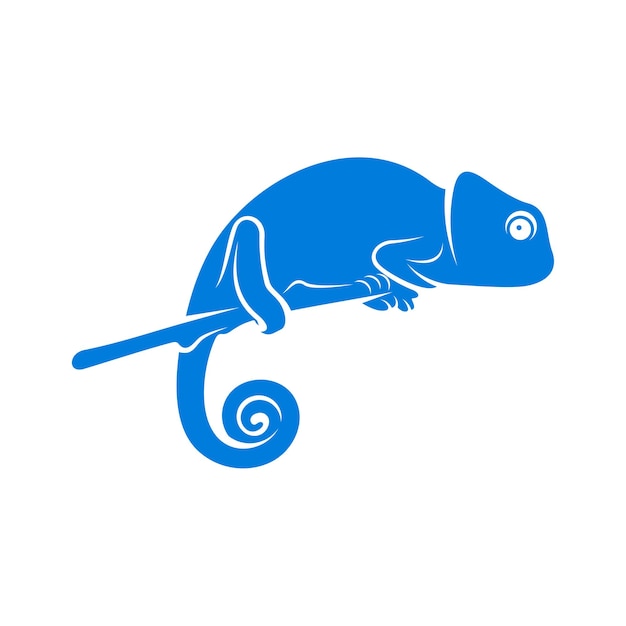 Chameleon logo ontwerp vector pictogram symbool sjabloon illustratie