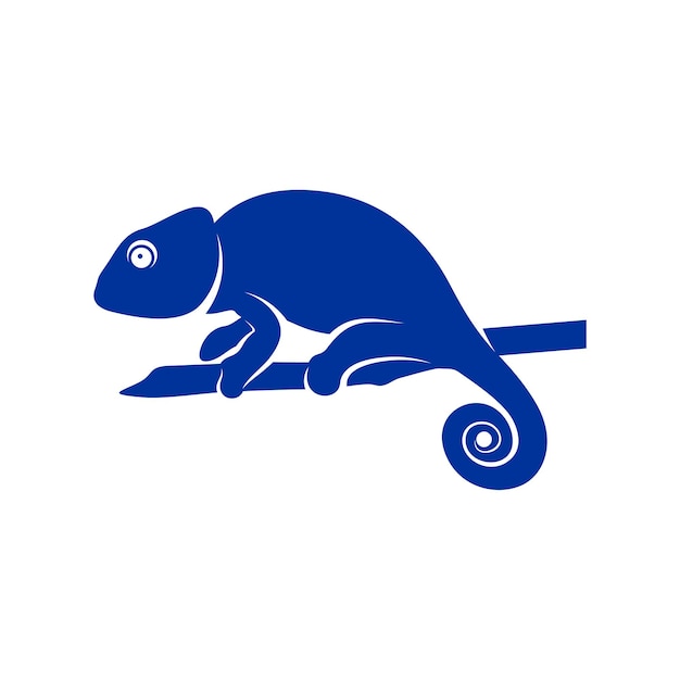 Chameleon logo ontwerp vector pictogram symbool sjabloon illustratie
