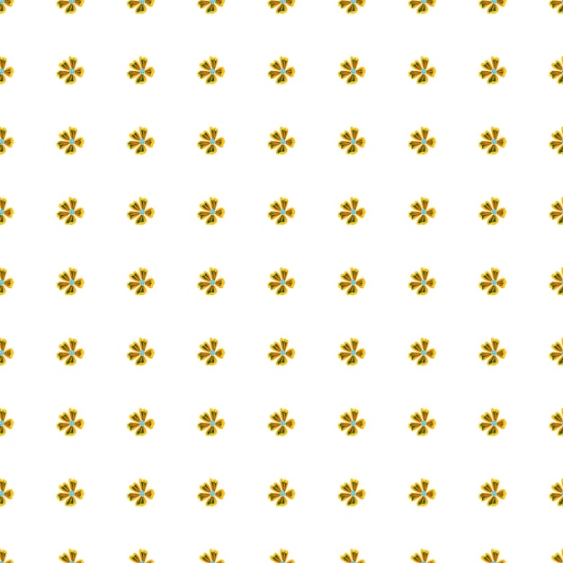 Vector chamomile flower seamless pattern in simple style abstract floral endless background