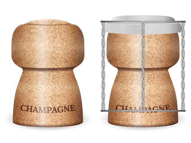 Champagne kurk set