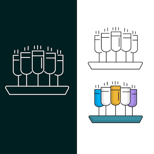 Champagne Tray Icon