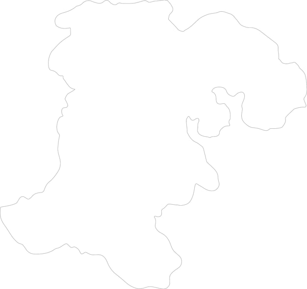 Champasak laos outline map