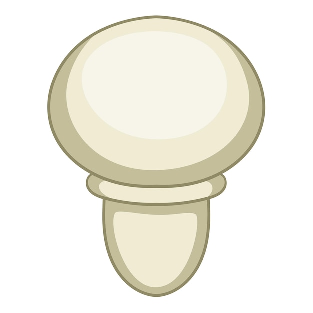 Champignon mushroom icon Cartoon illustration of champignon mushroom vector icon for web design