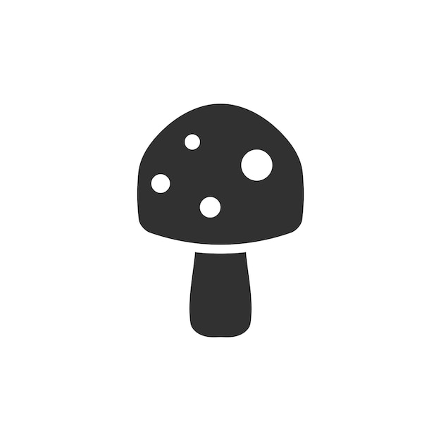 Champignonpaddestoelen set geïsoleerd op witte achtergrond Vector illustratie