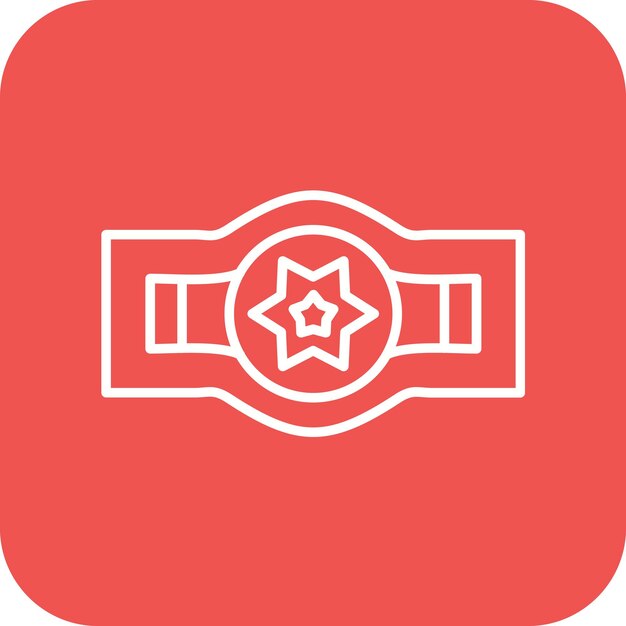 champion belt vector icon can be used for sports iconset