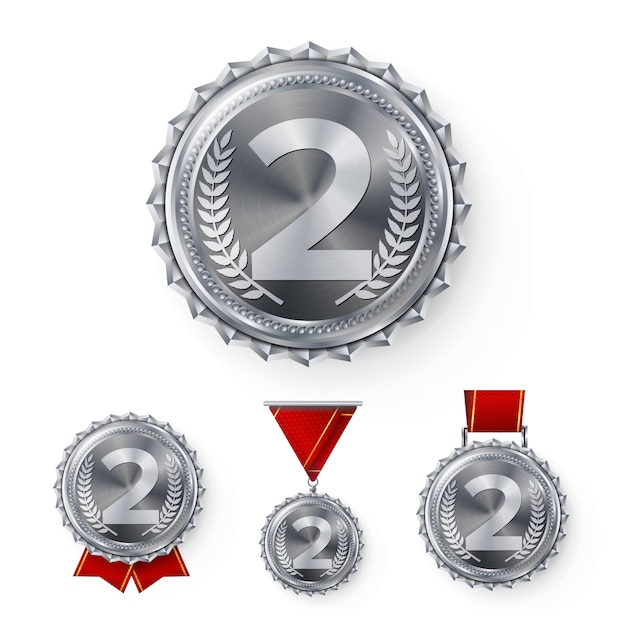 Champion silver medals set