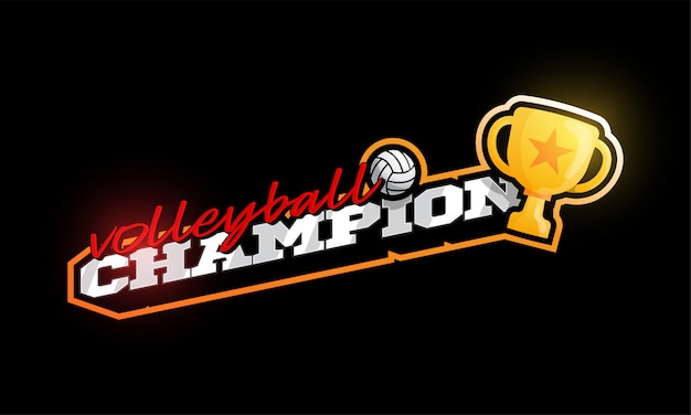 Champion volleyball logo.