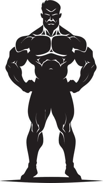 Campioni di carbone bodybuilders design iconico flower boundary botanical floral border vector icon