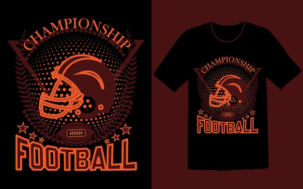 Design della maglietta del campionato di calcio