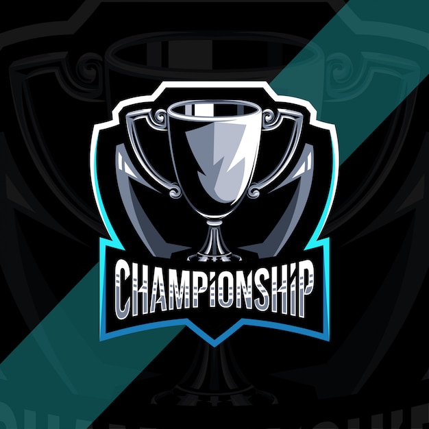 Vector championship logo design template