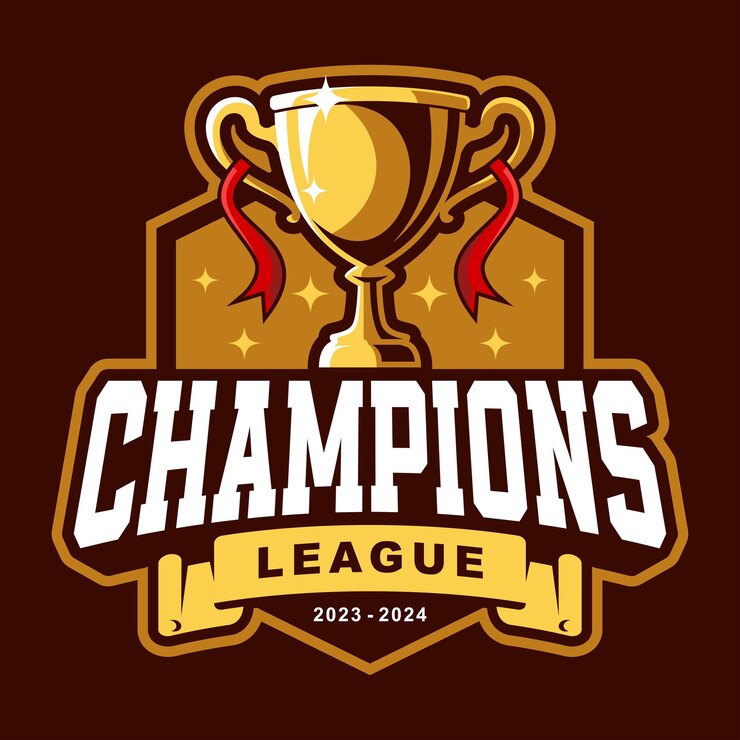Vector championship trophy logo template design