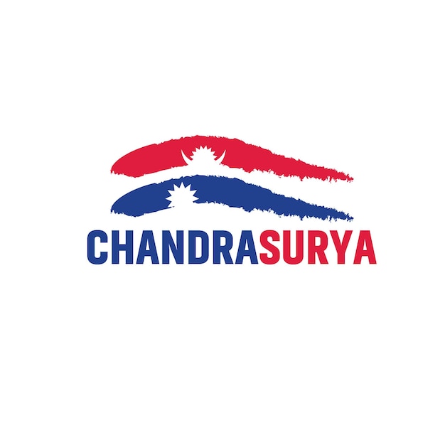 Vector chandra surya nepal logo